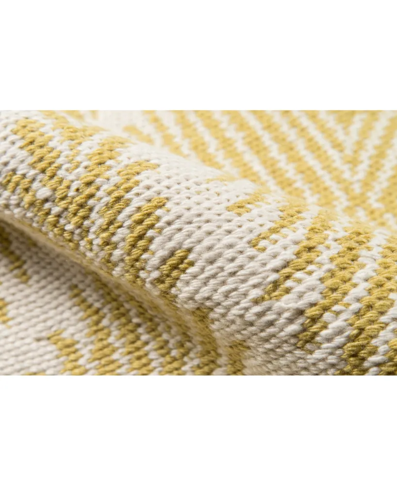 Erin Gates River Riv-1 Machine-Washable Beacon Citron 7'6" x 9'6" Area Rug