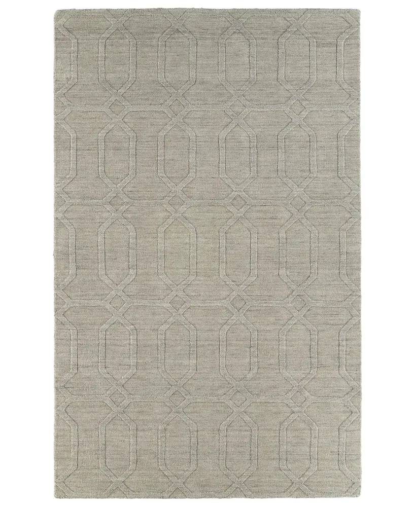 Kaleen Imprints Modern IPM03-84 Oatmeal 3'6" x 5'6" Area Rug