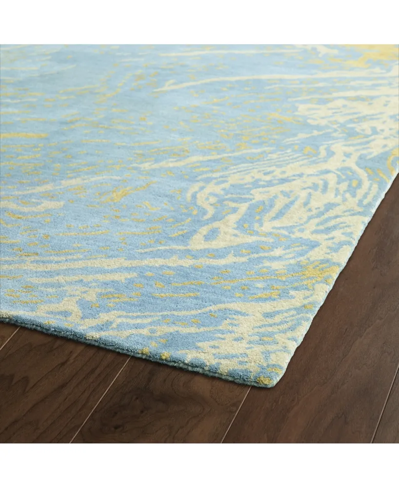 Kaleen Brushstrokes BRS01-17 Blue 5' x 7'9" Area Rug