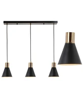 Jonathan Y Apollo 33.5" 3-Light Adjustable Modern Metal Led Pendant