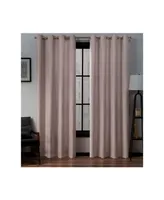 Exclusive Home Loha Linen Grommet Top Window Curtain Panel Pair