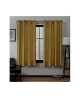 Exclusive Home Loha Linen Grommet Top Window Curtain Panel Pair