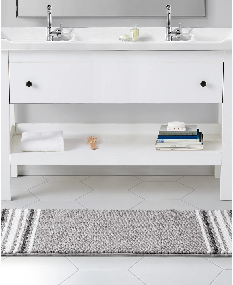 Vcny Home Aiden Jacquard Chenille Bath Rug, 24" x 60"