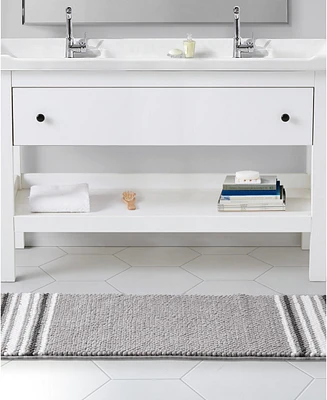 Vcny Home Aiden Jacquard Chenille Bath Rug, 24" x 60"