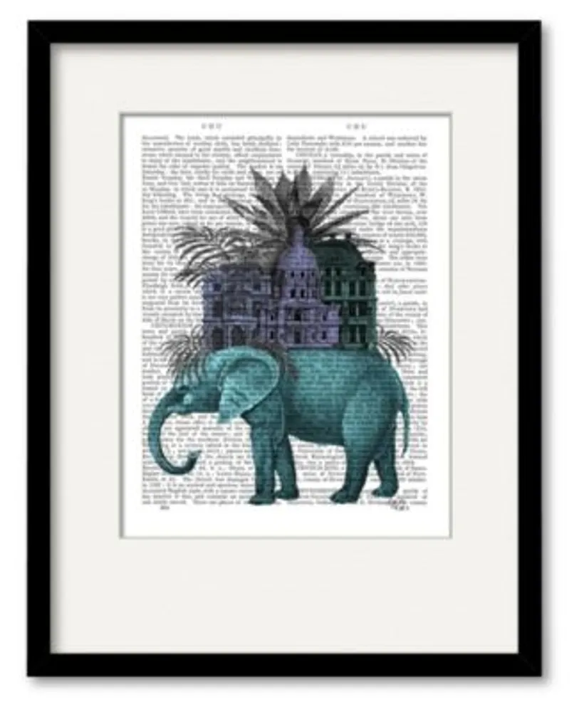 Courtside Market Elephant Citadel Framed Matted Art Collection