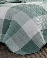 Closeout! Eddie Bauer Boulder Plaid Reversible 2-Piece Twin Quilt Set