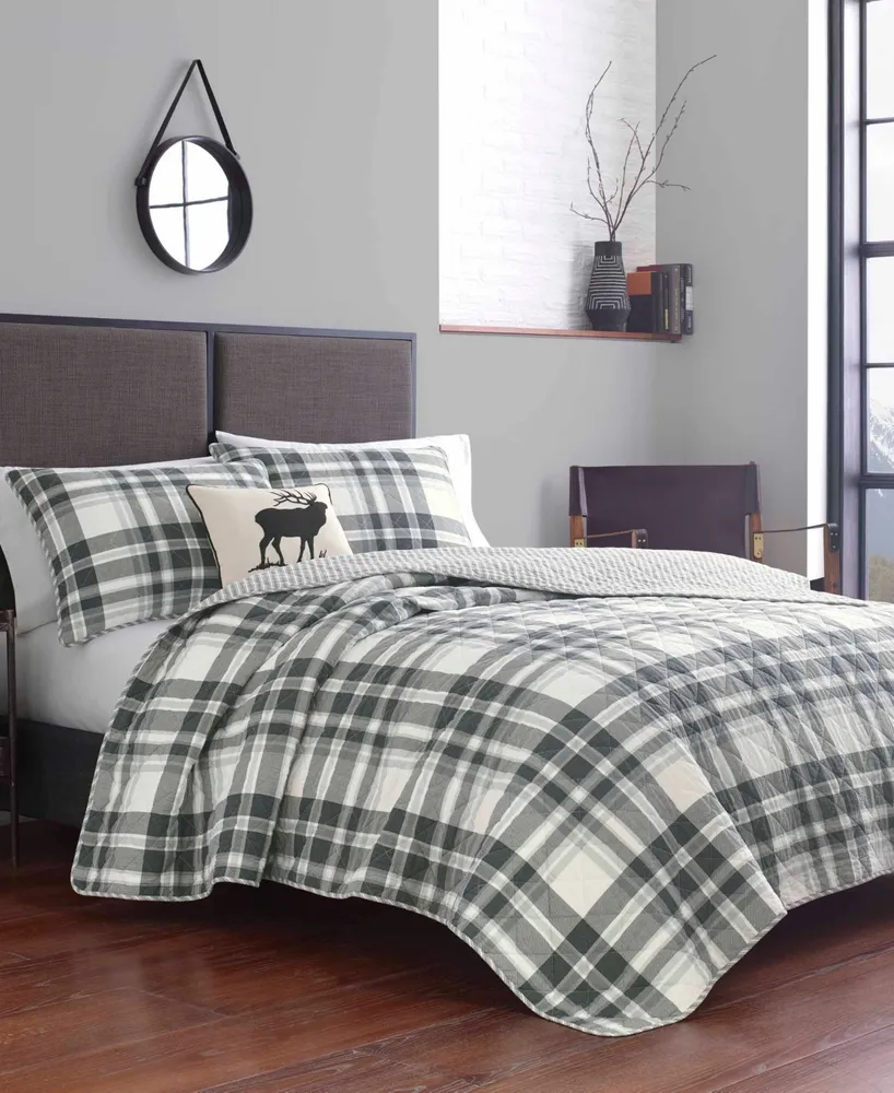 Eddie Bauer Coal Creek Plaid Quilt Set