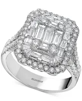 Effy Diamond Cluster Statement Ring (2 ct. t.w.) 14k White Gold