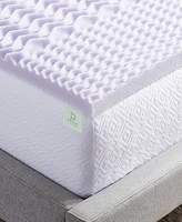 Lucid Dream Collection 5-Zone Lavender Memory Foam Mattress Topper