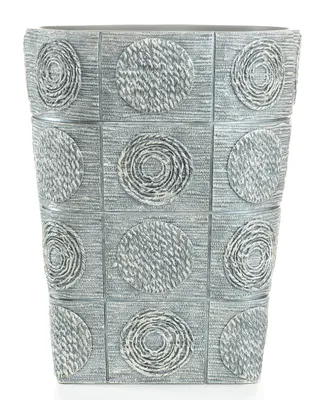 Avanti Galaxy Circle Shimmering Metallic Resin Wastebasket