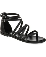 Journee Collection Women's Zailie Strappy Gladiator Flat Sandals