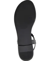 Journee Collection Women's Genevive T Strap Flat Sandals
