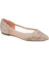 Journee Collection Women's Batavia Embellished Flats