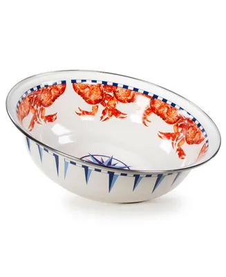Golden Rabbit Crab House Enamelware Collection Enamelware Collection 4 Quart Serving Bowl Crab Shack