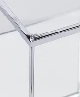 Ashe Glam Mirrored Cocktail Table