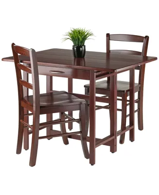 Taylor 3-Piece Set Drop Leaf Table with Ladder Back Chair