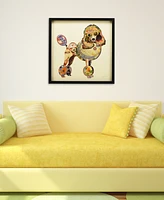Empire Art Direct 'Poodle' Dimensional Collage Wall Art - 25'' x 25''