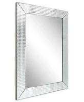 Empire Art Direct Solid Wood Frame Covered with Beveled Prism Mirror - 40" x 30"