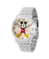 EwatchFactory Women's Disney Mickey Mouse Silver Bracelet Watch 38mm