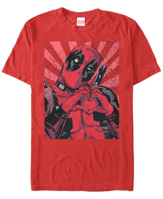 Marvel Men's Deadpool Close To The Heart Short Sleeve T-Shirt