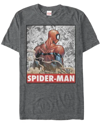 Marvel Men's Comic Collection Spider-Man Style Short Sleeve T-Shirt