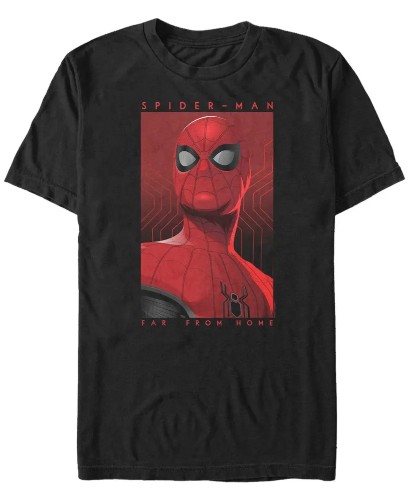 Marvel Men's Spider-Man Far From Home Spider-Man Poster Short Sleeve T-Shirt