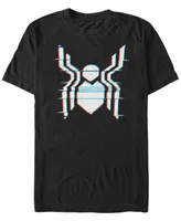 Marvel Men's Spider-Man Far From Home Glitch Chest Logo Short Sleeve T-Shirt