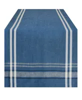 Chambray French Stripe Table Runner 14" x 108"