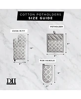 Design Imports Lattice Oven Mitt Set of 2