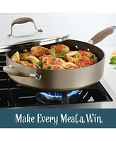 Anolon Advanced Home Hard-Anodized Nonstick 5-Qt. Saute Pan with Helper Handle