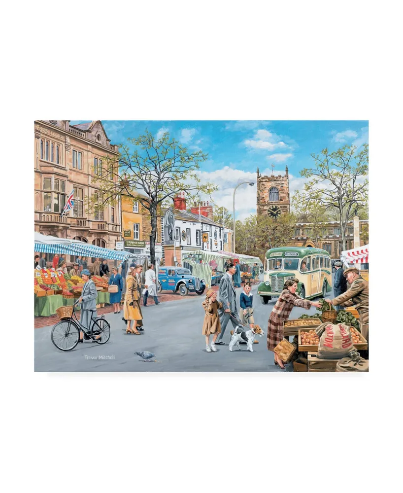 Trevor Mitchell Market Day Canvas Art