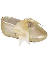 Baby Deer Girl Lambskin Ballet with Ribbon Tie