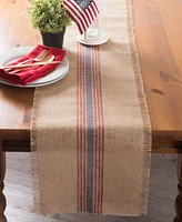 Design Imports Burlap Table Runner 14" x 72"
