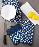 Design Imports Lattice Oven Mitt Potholder Set