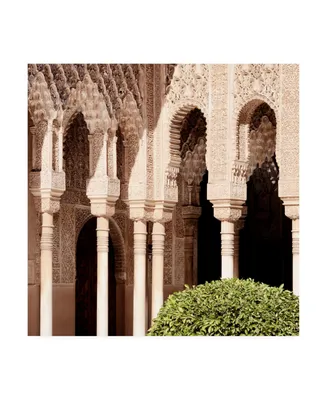 Philippe Hugonnard Made in Spain 3 Arabic Arches in Alhambra Canvas Art