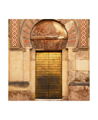 Philippe Hugonnard Made in Spain Golden Mezquita Door Canvas Art