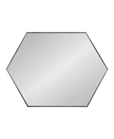 Kate and Laurel Rhodes Framed Hexagon Wall Mirror