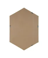 Kate and Laurel Rhodes Framed Hexagon Wall Mirror - 24.75" x 36.75"