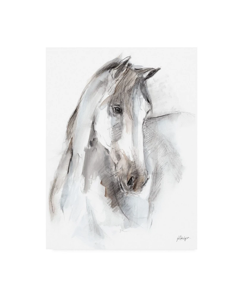 Ethan Harper Watercolor Equine Study I Canvas Art - 36.5" x 48"