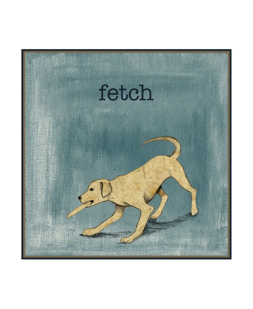 Alicia Ludwig Fetch Childrens Art Canvas Art - 15.5" x 21"