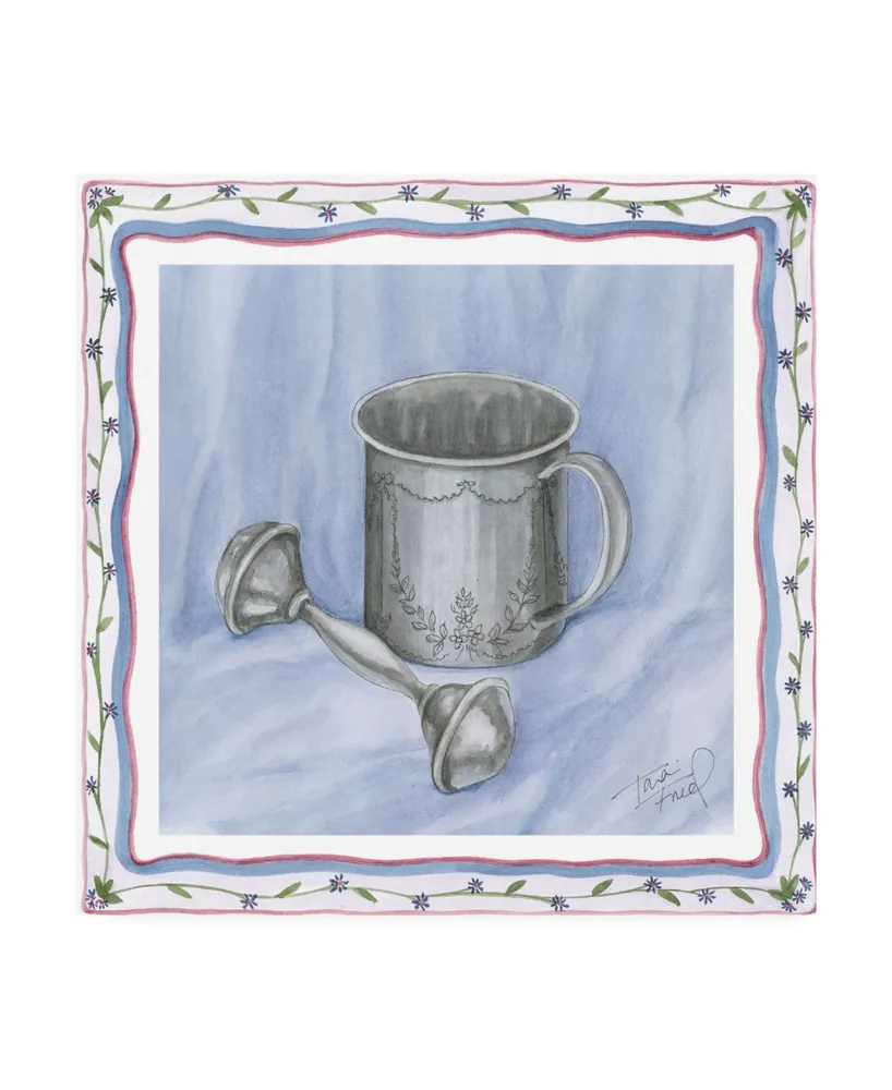 Tara Friel Heirloom Cup and Rattle I Childrens Art Canvas Art