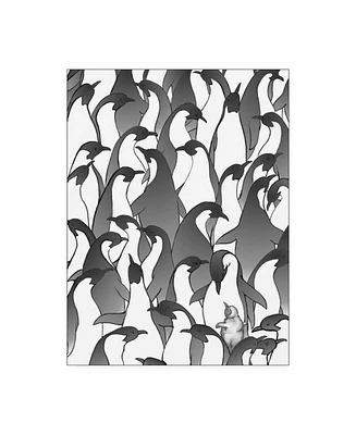 Charles Swinford Penguin Family I Canvas Art - 27" x 33.5"