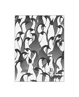 Charles Swinford Penguin Family I Canvas Art - 27" x 33.5"