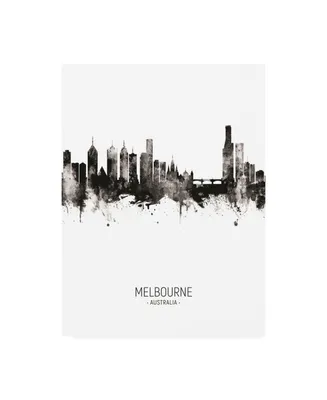Michael Tompsett Melbourne Australia Skyline Portrait Ii Canvas Art
