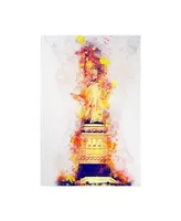 Philippe Hugonnard Nyc Watercolor Collection - Lady Liberty Canvas Art