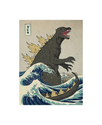 Michael Buxto The Great Monster off Kanagawa Canvas Art
