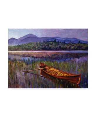 David Lloyd Glover Red Canoe at Rest Canvas Art