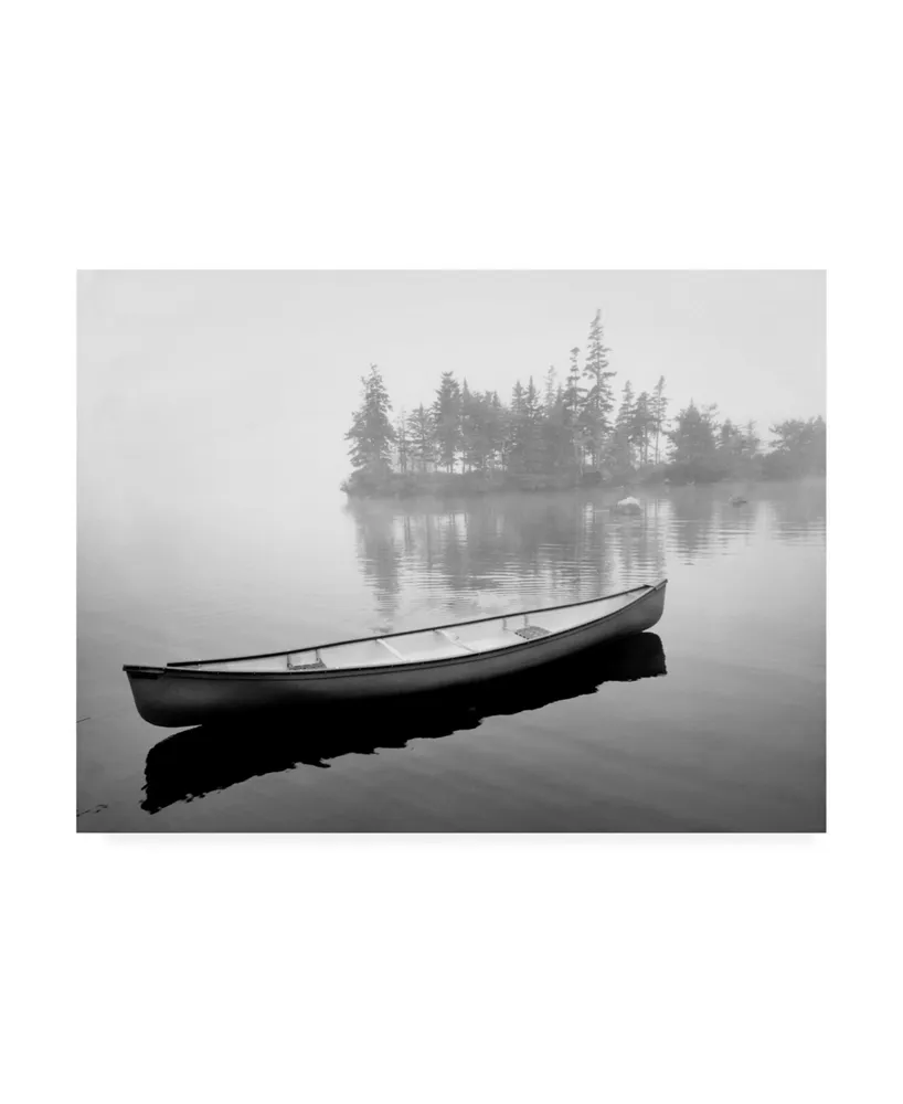 Monte Nagler Lone Canoe Liverpool Nova Scotia Canada 2 Canvas Art - 15" x 20"