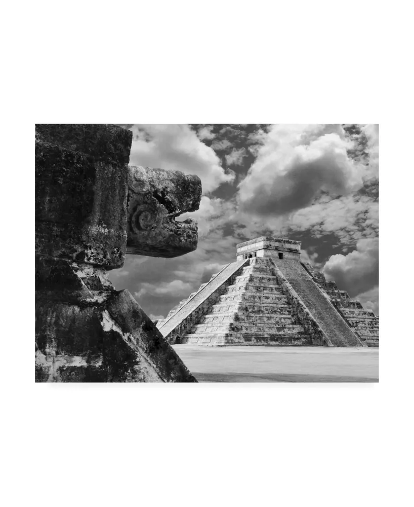 Monte Nagler The Serpent and The Pyramid Chechinitza Mexico Canvas Art - 20" x 25"