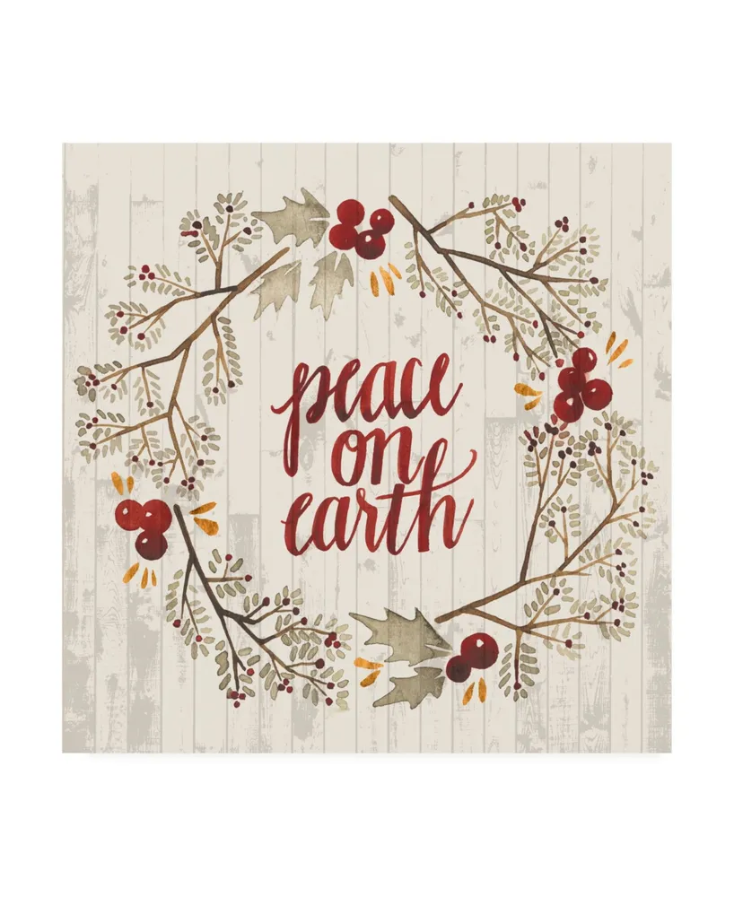 Grace Popp Rustic Christmas V Canvas Art